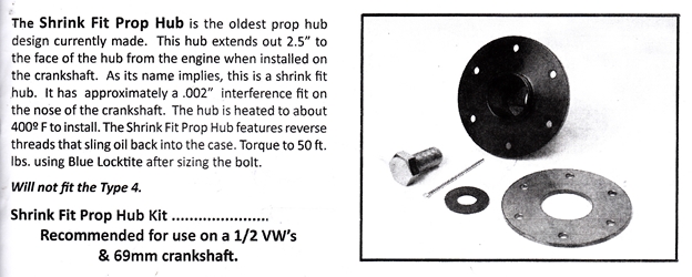 0072 / Shrink Fit Prop Hub Kit 