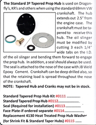 0111 / Standard Taper Prop Hub Kit 