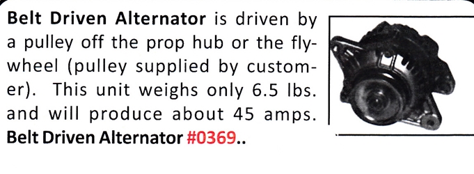 0369 / Belt Driven Alternator  