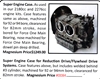 0084 / Super Engine Case for Reduction /Flywheel Drive Systems  