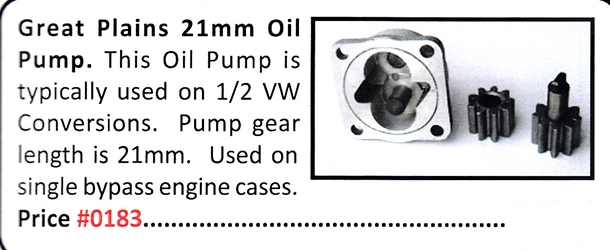 0183 / 21mm Oil Pump 