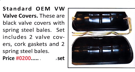 0200 / Standard OEM VW Valve Covers 