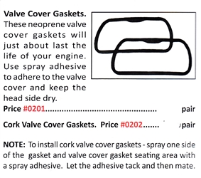 0201 / Valve Cover Gaskets 