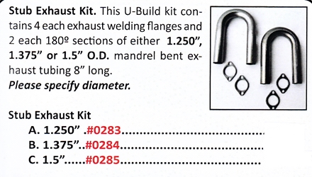 0284 /Stub Exhaust Kit 