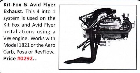 0292 / Kit Fox & Avid Flyer Exhaust 